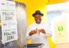 Bayelsa Decide: Gov. Diri, Wife Casts Vote At Sampou