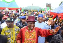 Bayelsa Guber: Mammoth Crowd As Diri Ends Yenagoa Campaigns, Says State Capital Development A Priority