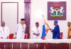 President Tinubu Presents APC Flag To Edo Guber Candidate, Okpebholo